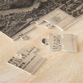 1879年にウォータータウンマサチューセッツの眺め ジグソーパズル (側面)