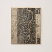 1879年にウォータータウンマサチューセッツの眺め ジグソーパズル (縦)