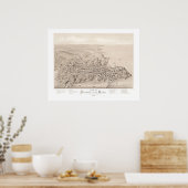 1879年コネチカット州ストニントンの地図 ポスター (キッチン)