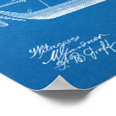 1879飛行船飛行機特許スケッチプリント ポスター (角)