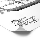 1879飛行船飛行機特許スケッチプリント ポスター (角)