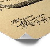 1879 年飛行船航空機特許図面プリント ポスター (角)