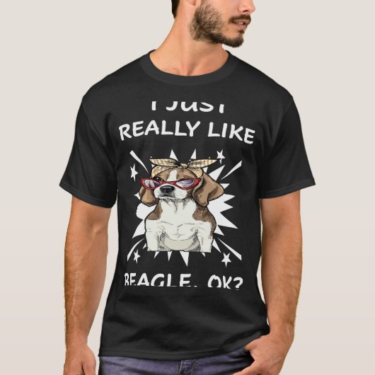187 ビーグルが大好き Tシャツ (正面)