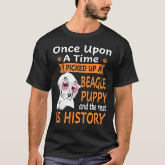 187 昔むかし ビーグルパピー Tシャツ