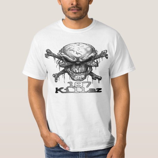187 Killazのスカル Tシャツ (正面)