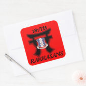 187TH歩兵のTorriのデザインのステッカー スクエアシール (封筒)