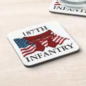 187TH歩兵RAKKASANSの飲み物用コースター コースター (左側)