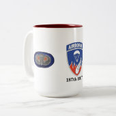 187th連隊戦闘団の韓国のマグ ツートーンマグカップ (正面左)