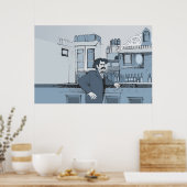 1880のバーシーン – 離れ ポスター (キッチン)