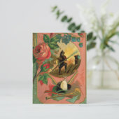 1880の消防士のアートワーク2火災 ポストカード (スタンド正面)