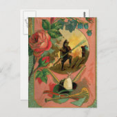 1880の消防士のアートワーク2火災 ポストカード (正面/裏面)