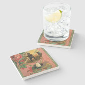 1880の消防士コースター ストーンコースター (横)