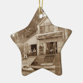 1880ズメンズクラブキツネリバークラブ魚釣りエルジン セラミックオーナメント (左)