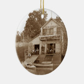 1880ズメンズクラブキツネリバークラブ魚釣りエルジン セラミックオーナメント (右)