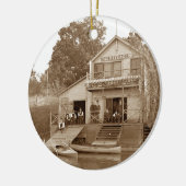 1880ズメンズクラブキツネリバークラブ魚釣りエルジン セラミックオーナメント (左)