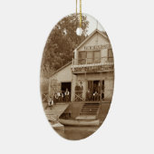 1880ズメンズクラブキツネリバークラブ魚釣りエルジン セラミックオーナメント (右)