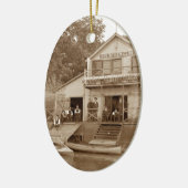 1880ズメンズクラブキツネリバークラブ魚釣りエルジン セラミックオーナメント (左)