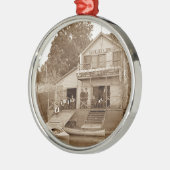 1880ズメンズクラブキツネリバークラブ魚釣りエルジン メタルオーナメント (左)