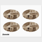 1880ズメンズクラブキツネリバークラブ魚釣りエルジン 楕円形シール (シート)