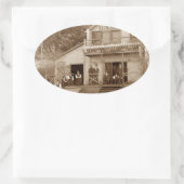 1880ズメンズクラブキツネリバークラブ魚釣りエルジン 楕円形シール (バッグ)