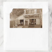 1880ズメンズクラブキツネリバークラブ魚釣りエルジン 長方形シール (バッグ)