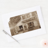 1880ズメンズクラブキツネリバークラブ魚釣りエルジン 長方形シール (封筒)