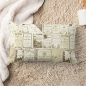 1880ビクトリアンのパーティークラブ招待状セピアかわいい ランバークッション (ブランケット)