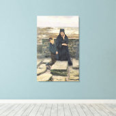 1880年の未亡人 キャンバスプリント (インサイチュ (ウッドフロア))