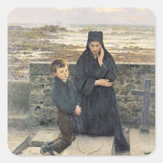 1880年の未亡人 スクエアシール (正面)