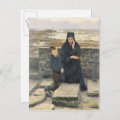 1880年の未亡人 ポストカード (正面/裏面)