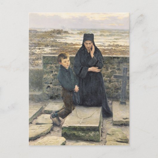 1880年の未亡人 ポストカード (正面)