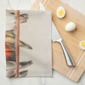 1880年ヘクトール・ジャコメリによる鳥の群れ キッチンタオル (四つ折り)