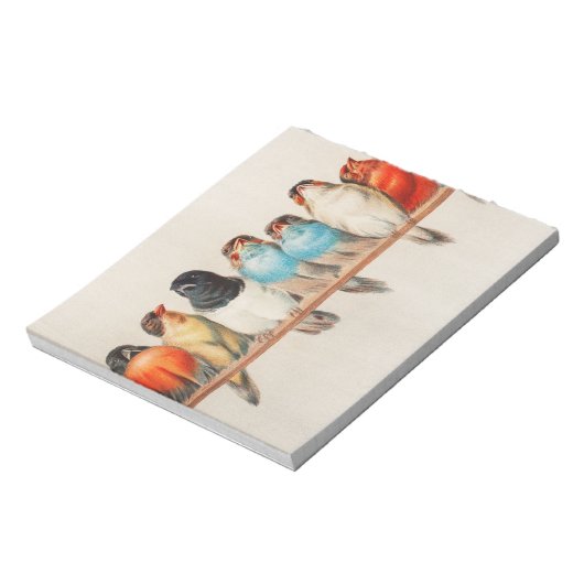 1880年ヘクトール・ジャコメリによる鳥の群れ ノートパッド (回転)