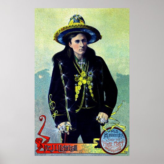 1880年メディシン・ショーのポスター ポスター (正面)