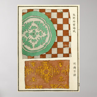 1880年中国ブロンズ容器装飾アート ポスター