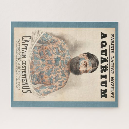 1880年代のキャプテン・コステンヌスの刺青の男 ジグソーパズル (横)
