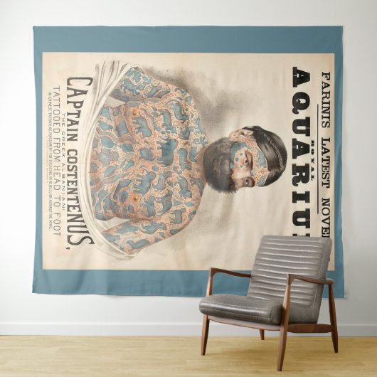 1880年代のキャプテン・コステンヌスの刺青の男 タペストリー (インサイチュ(横))