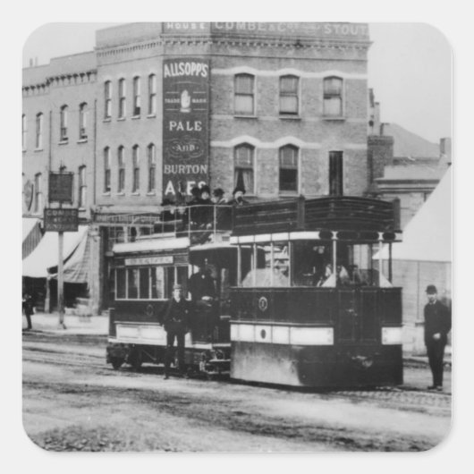 1880年代の北ロンドンの蒸気機関車 スクエアシール (正面)