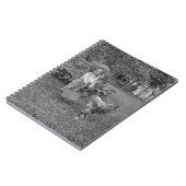 1880年代の愛らしい少女とオンドリのカートinガーデン ノートブック (左側)