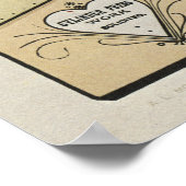 1880年代の活版印刷広告ポスター ポスター (角)