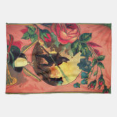 1880年代の消防士のタオルのアート キッチンタオル (横)