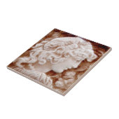 1880年代リプロプロプロヴィデンシャル女性ポートレート タイル (側面)