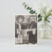 1880年頃の北京オペラのキャストメンバー ポストカード (スタンド正面)