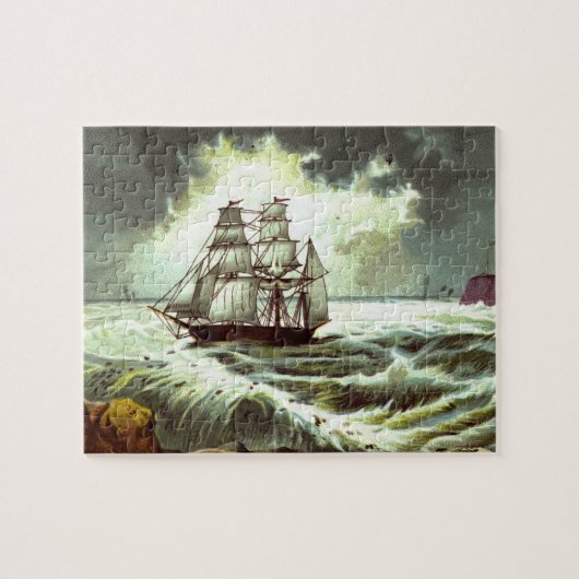 1880年頃：クリスマスグリーティングカード ジグソーパズル (横)