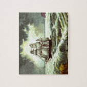 1880年頃：クリスマスグリーティングカード ジグソーパズル (縦)