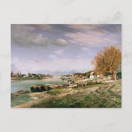 1880年、パリのベルシーにある古い河岸 ポストカード (正面)