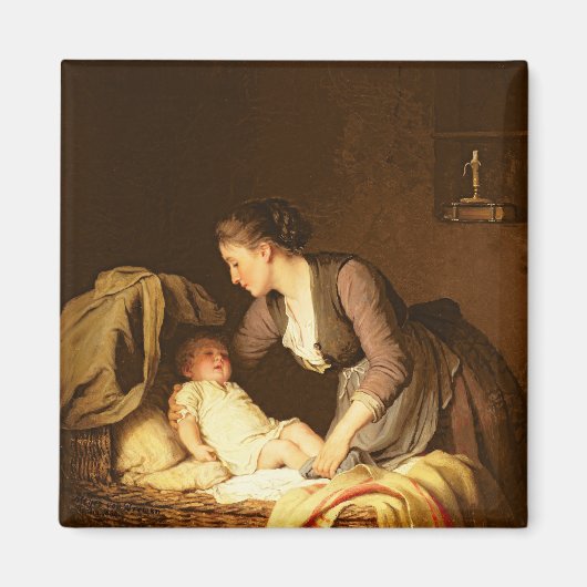 1880年、ベビーを脱ぐ マグネット (正面)