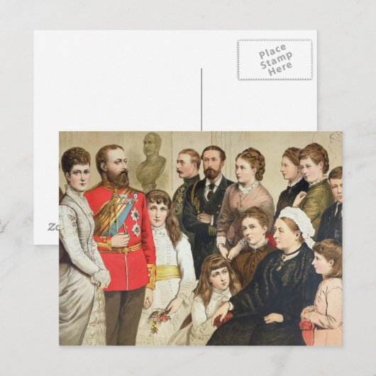 1880王室の年 ポストカード (正面/裏面)