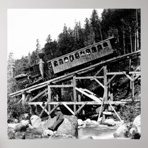 1880鉄道列車「雲「 ポスター