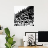 1880鉄道列車「雲」 ポスター (ホームオフィス)